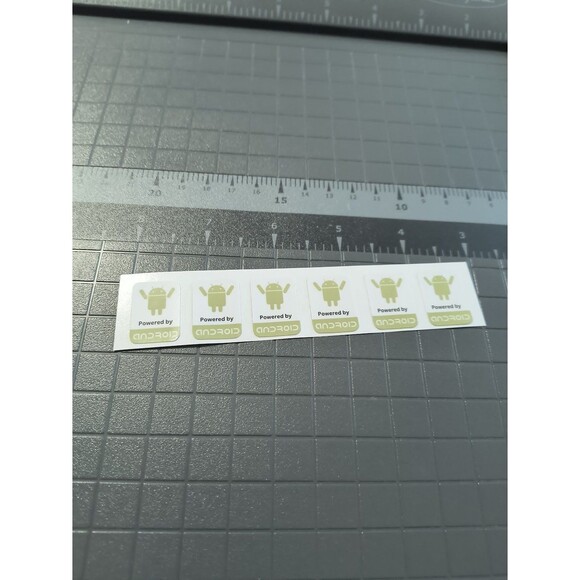 6x Powered By Android Sticker Decals Waterproof Vinyl - Picture 4 of 4